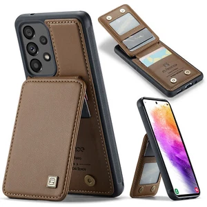 Pour Samsung Galaxy A16 A15 A54 A55 Étuis Téléphone Cuir PU Emplacements Carte Support Housse - Photo 1 sur 18