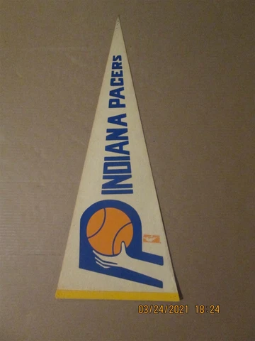 NBA Indiana Pacers Vintage Circa 1970's Team Logo Basketball Pennant Cover