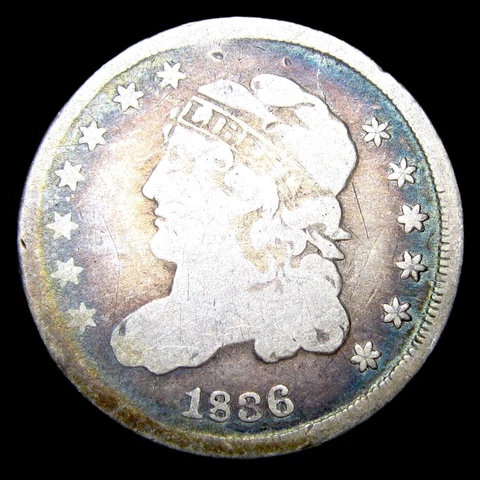 1836 Capped Bust Half Dime Silver ---- Type Coin ---- #ZZ544 Cover