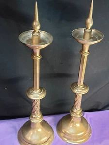 Pareja de candelabros de altar candelabro candleholder 3,1 kg - Imagen 1 de 12