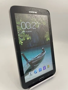 Samsung Galaxy Tab 3 7.0 SM-T210 Black Wi-Fi 8GB 7" Android Tablet Cracked - Picture 1 of 24