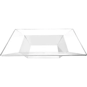 Lillian Tablesettings Square Plastic Dinner Bowl Clear 5 oz For Parties - 10 Ct - Picture 1 of 4