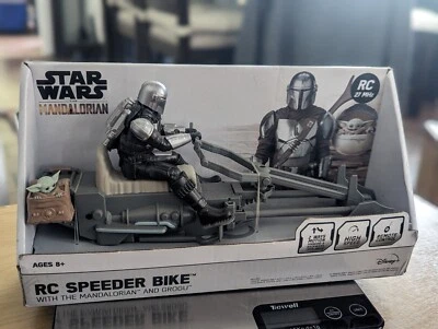 Star Wars RC Speeder Bike With The Mandalorian and Grogu Brand New In Box - Image 1 of 2