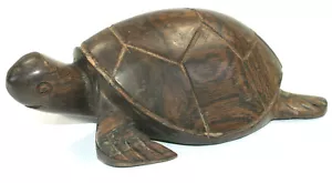 Tortuga marina de madera de hierro tallada a mano de colección de 7,5 pulgadas - Imagen 1 de 10