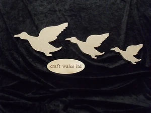 Flying Ducks MDF 9mm individual or Bundle x 10 or 20 sets of Wooden Wall Art - Picture 1 of 4