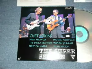 CHET ATKINS MARK KNOPFLER Japan 1987 NTSC NM LaserDisc THE SUPER SESSION V - Picture 1 of 7
