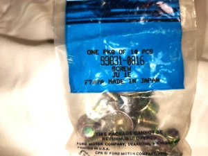 NOS FORD/MAZDA DISC BRAKE ROTOR SCREWS (10) 99831-0816 - Picture 1 of 3