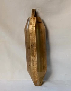 ROTELLA METRICA NAVALE PESO IN BRONZO MISURAZIONE LIQUIDI NAVE OLIO GASOLIO. CI9 - Foto 1 di 8