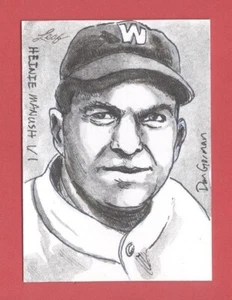 LEGENDS of the DIAMOND Heinie Manush HOF'er SSP 1/1 SKETCH CARD by Daniel Gorman - Picture 1 of 2