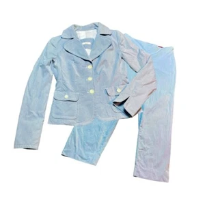 Areli Collection Hosenanzug Gr. 2 Sommer blau Nadelstreifen Karriere Blazer Hose - Bild 1 von 15
