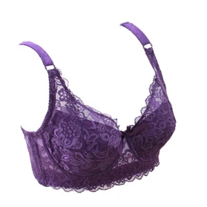 Gathered Adjustable Wire-Free Lace Bra Ultra-thin Breathable Women's Underwear - Bild 1 von 20
