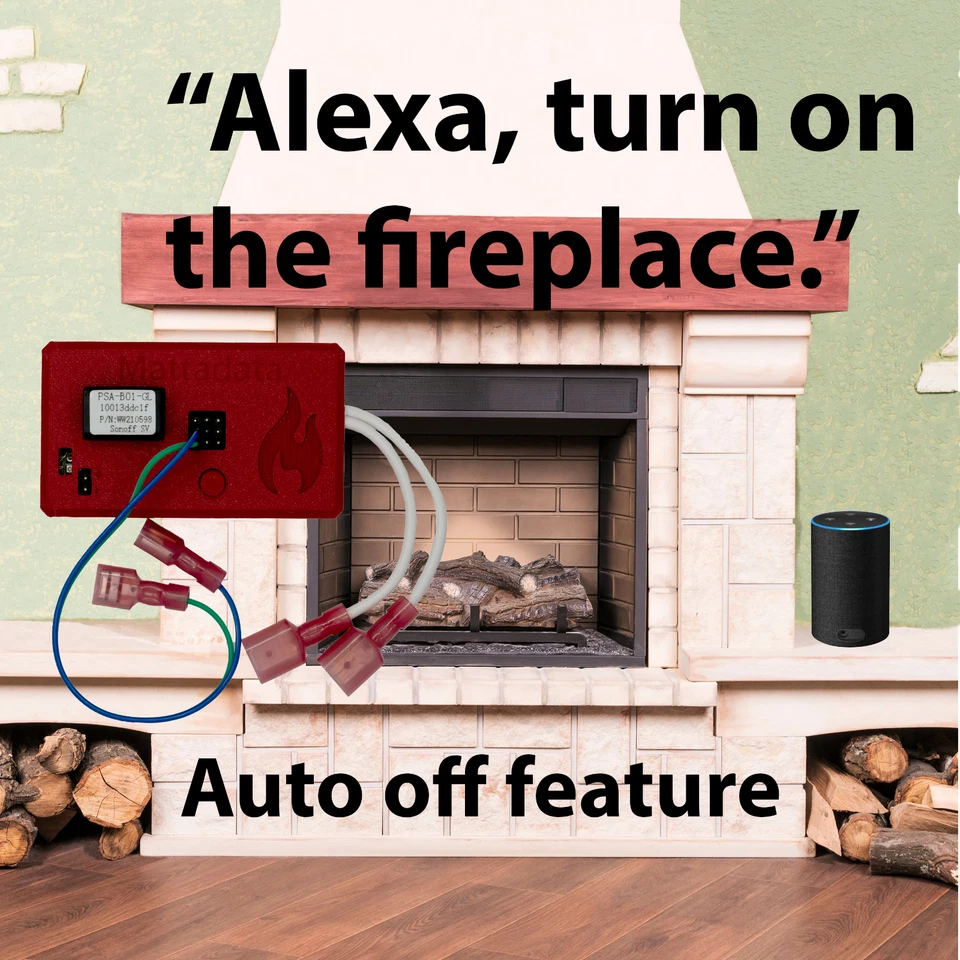Smart Plug for Fireplace with Alexa-Siri AND your wall switch. Auto off feature - Image 1 of 4
