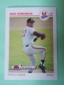 1991 Line Drive AAA 390 Mike Remlinger Phoenix Firebirds Baseball Card - Picture 1 of 2
