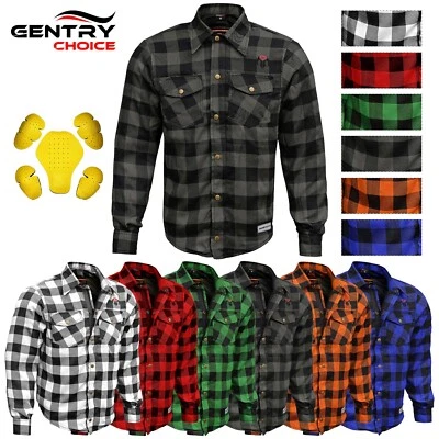 Camisa de franela reforzada con armadura CE RIDERACT® para hombre Foto 1 de 4