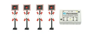 viessmann H0 Andreaskreuze, Bahnübergang EBÜT 80 Neu u.OVP - Bild 1 von 18