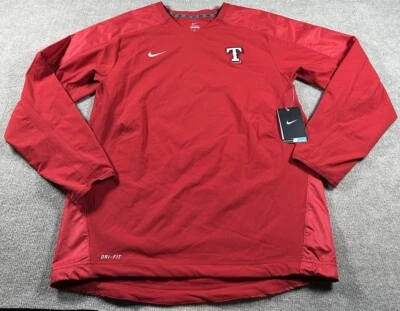 Rare Nike Texas Rangers Coach Windbreaker Pullover Jacket Ref White Mens Medium - Image 1 of 4