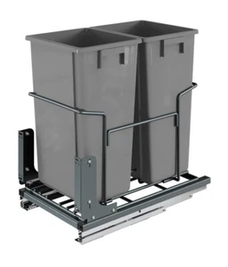 YITAHOME Doppel 37 Quart ausziehbarer Mülleimer Recycling Eimer mit Soft Close Schiebern - Bild 1 von 7