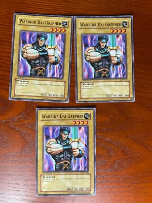 YuGiOh Warrior Dai Grepher LOD-020 1st Ed SINGLE USED EXC CONDITION SEE PHOTOS - Image 1 of 4