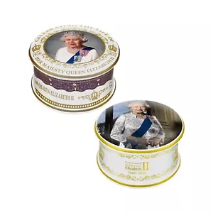 Queen Elizabeth II 1926-2022 Commemorative Celebration Jewellery Trinket Box - Foto 1 di 5