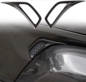 Carbon Fiber Fender Leaf Air Inlet Cover Trim for Jeep Wrangler JL JT 2018-2023 - Picture 1 of 13