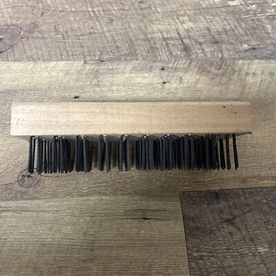 NOS Blacksmith's Scratch Brush, Carbon Steel, 1-1/4" length flat wire - Image 1 of 4