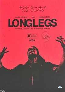 Osgood Perkins Longlegs Signed 18x24 Movie Poster Limited 372/400 PSA AO17233 - Imagen 1 de 2