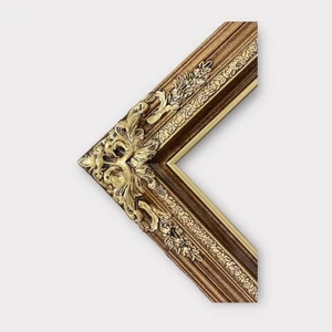 24 x 30 In Stock- Traditional compo XL ornate corners wood frame, BRONZE,vintage - Picture 1 of 10