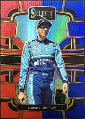 2024 Panini Select NASCAR Racing Grandstand Red/Blue 36 Carson Hocevar #202/249 - Image 1 of 2