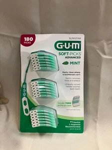 Gum Soft-Picks Advanced Mint 180 Floss Picks - Picture 1 of 1