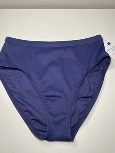 Beach House costume da bagno bikini fondo donna 8 vita alta elasticizzato blu ammiraglio nuovo con etichetta - Foto 1 di 10