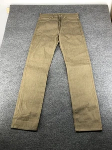 Levis 501 Jeans Mens 34x38 Brown Straight Leg Button Fly 100% Cotton Denim Pants - Picture 1 of 8