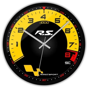 Orologio da parete Nero 30cm Silenzioso Contagiri Renault Sport RS Clio Megane - Imagen 1 de 5