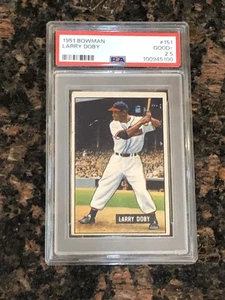 1951 Bowman Larry Doby #151 Baseballkarte PSA 2,5 - Bild 1 von 2