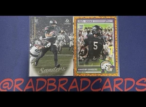 Lote de 2 tarjetas de novato de fútbol americano NFL Los Angeles Chargers 25 Panini Raheim Sanders  - Imagen 1 de 1