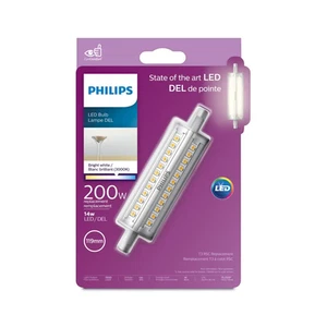 NEW Philips 471952 T3 RSC LED Light Bulb 14W = 200W 3000K 1500 Lm. Double Ended - Picture 1 of 4