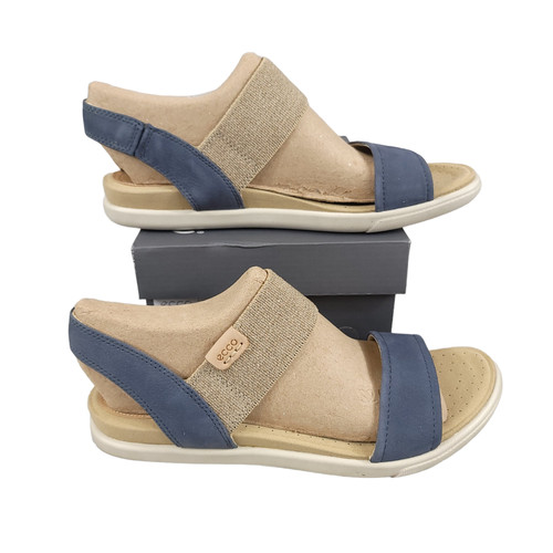 ECCO Damara sandalo donna taglia 10 10 5 slingback pelle scarpe da passeggio comode