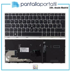 TECLADO ESPAÑOL PORTATIL HP ELITEBOOK 830 G6 CON ILUMINACION Y TRACKPOINT TEC74 - Imagen 1 de 1