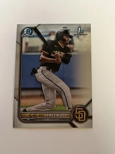 2022 1st Bowman Chrome James Wood BCP-108 San Diego Padres Washington Nationals - Picture 1 of 7