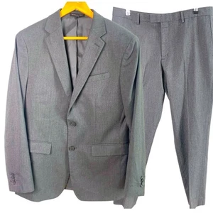 Banana Republic Size 40R 2-Piece Suit w/ Blazer Jacket Gray Slim Fit - Picture 1 of 16