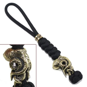 Cordón de cuchillo con cuentas de pulpo de latón 2 piezas Cordones tácticos Mochila Cremallera - Imagen 1 de 6