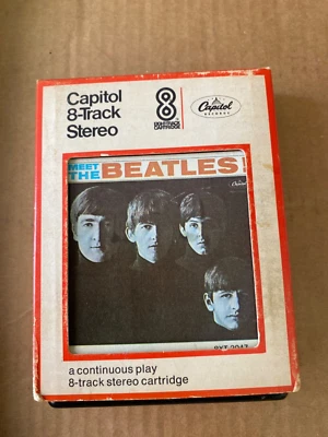 1968 8 track tape & sleeve  Meet the Beatles Capitol 8XT 2047 New Pad - Image 1 of 4