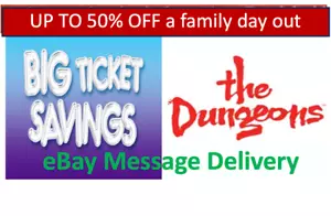 4 x π ALMOST FREE TICKET'S π TO - The Dungeons β
EXPIRES 31/12/2024 β
- Picture 1 of 1