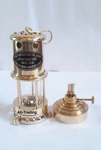 Nautical Brass 100% Working Nautical Miner Lamp oil Ship Lantern Maritime Gift - Imagen 1 de 5