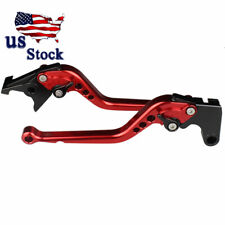 CNC Adjustable Brake Clutch Levers Red For Yamaha DT125R 1988 XS650 1977-1981