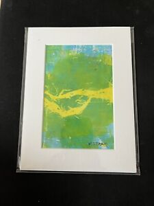 Original Mixed Media Art Abstract “ New Forest 2 “ 8” X 6” Ready to be Framed