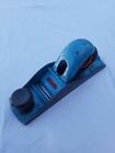 Vintage Record Block Plane No. 0110 Blue and Red Woodworking Carpenters Tool
