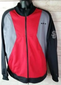 Nike LEBRON JAMES PERFORMANCE THERMA-FIT Full Zip Jacket Size XL Red Black - Picture 1 of 1