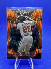 2023 Panini Select Andrew Jones Orange Flash Prizm #44 - Atlanta Braves