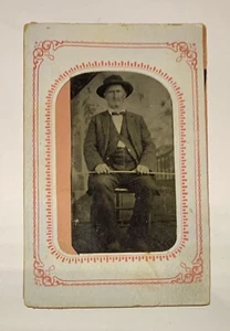Antique 1800’s Tin Type photo Joseph Smith (Amos Smith’s Dad).  - Picture 1 of 6