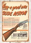 living room 1955 Remington gun Fieldmaster ammo firearm metal tin sign